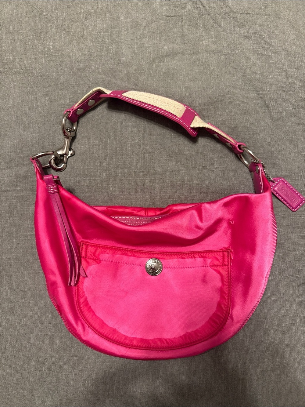 Coach Pink Hampton Small Hobo Shoulder Bag